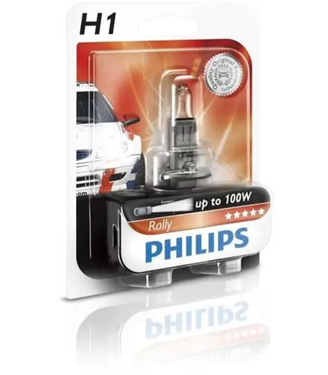 Foco Halógeno H1 Philips 12V 100W Transparente | Alta Potencia P14.5s 1 Pieza