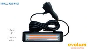 BARRA LED 1 MODULO 16 CM 12-24V 40W AMBAR