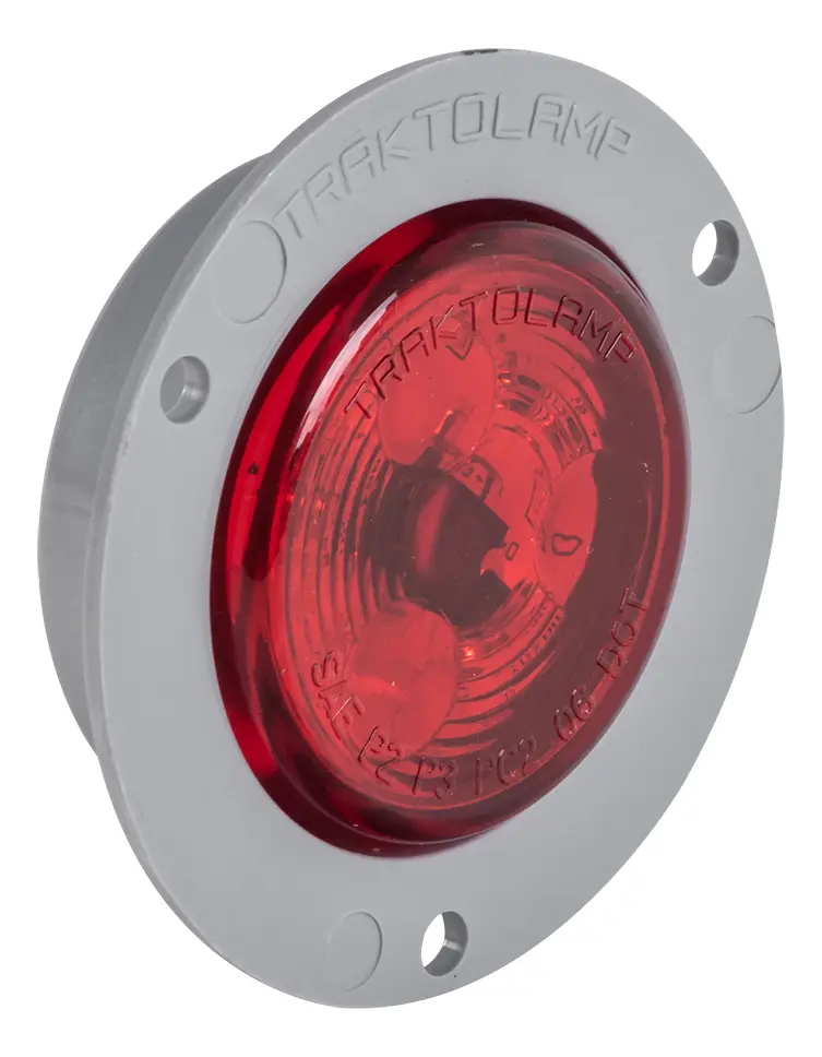 PLAFON LEDS MICA ROJO 2" 3 LEDS 12V 24V UNIVERSAL ATORNILLABLE TRAKTOLAMP 8022A