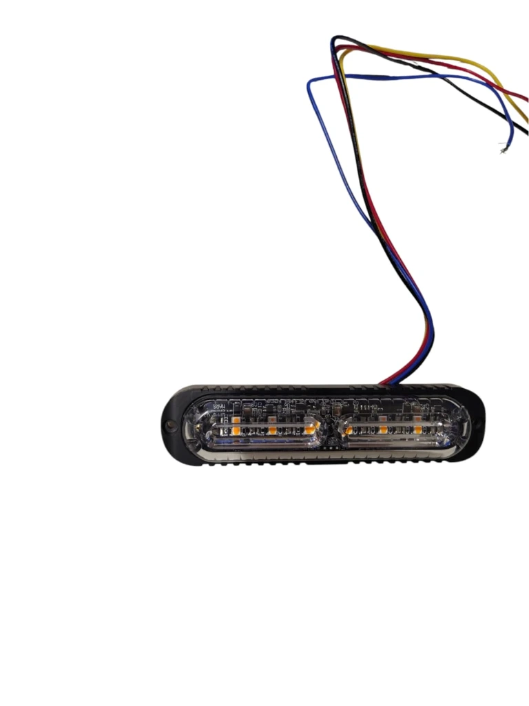 LUZ ESTROBO 12V 24V AMBAR IMPORTADO LPF6 AMBAR