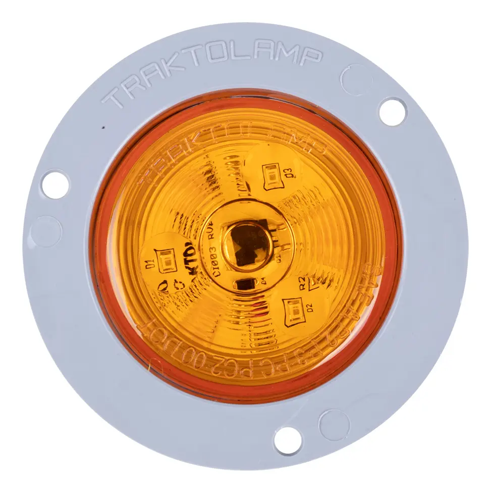 PLAFÓN LED ÁMBAR 2 1/2" 3 LEDS 12-24V SELLADO UNIVERSAL ATORNILLABLE TRAKTOLAMP 8023