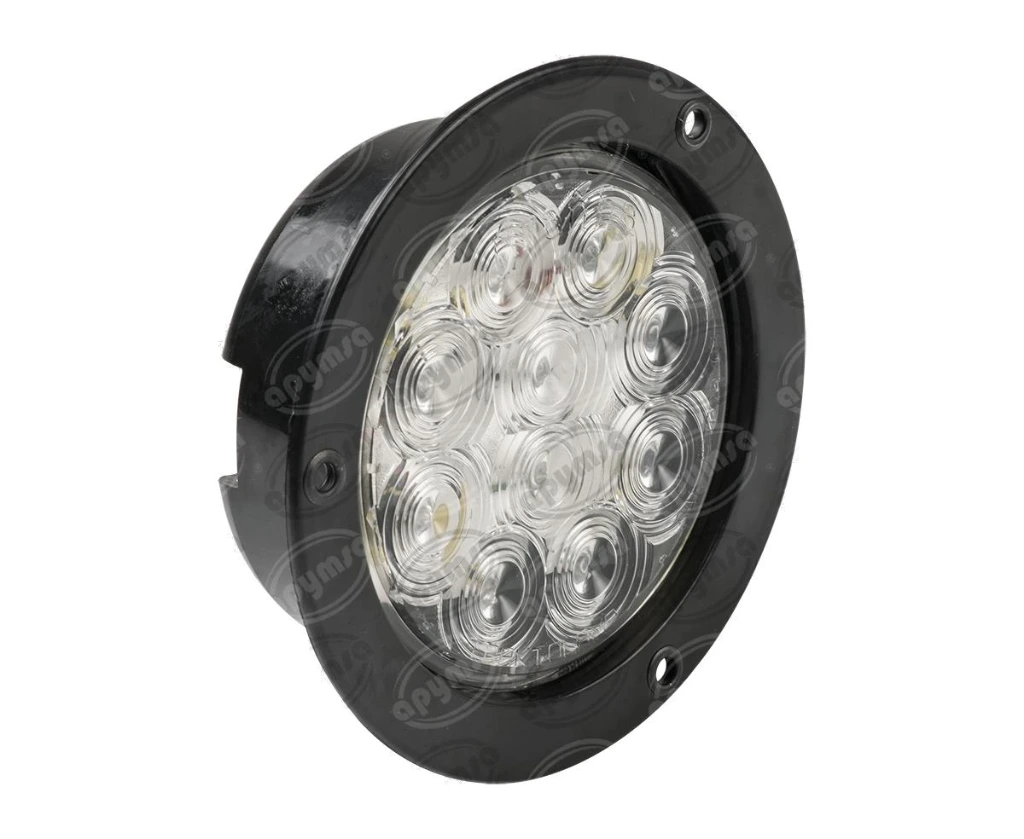 PLAFON LEDS BLANCO ATORNILLABLE TRASERO 4" 12 LEDS 12-24V CON CONECTOR TRACKTOLAMP 80020