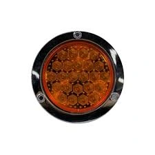 PLAFÓN LED 4" ÁMBAR TENZO 24 LEDS ALTA / BAJA / ESTROBO 12-24V MODELO LA-PR24Y-A